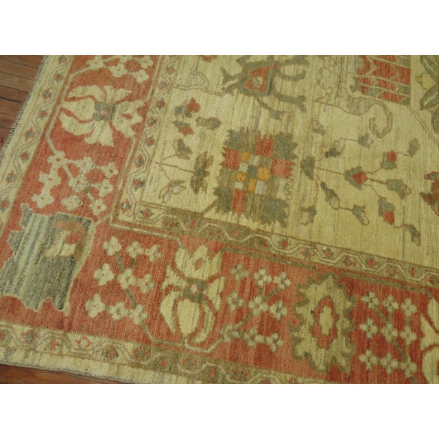 Vintage Zabihi Collection Inspired Turkish Oushak - 9'10" x 11'9" For Sale - Image 11 of 12
