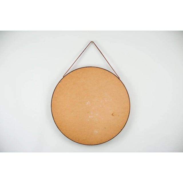Brown Swedish Mirror by Uno & Osten Kristiansson, 1960s For Sale - Image 8 of 11