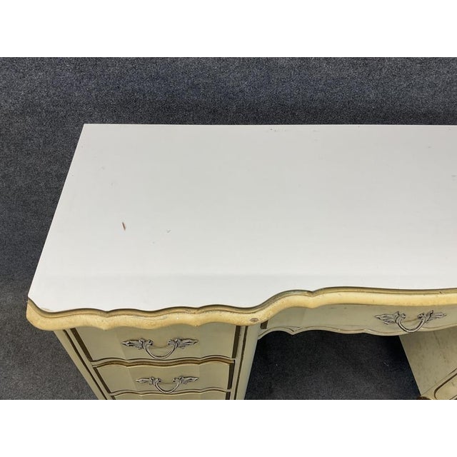 Mid 20th Century Vintage French Provincial Desk For Sale - Image 5 of 10