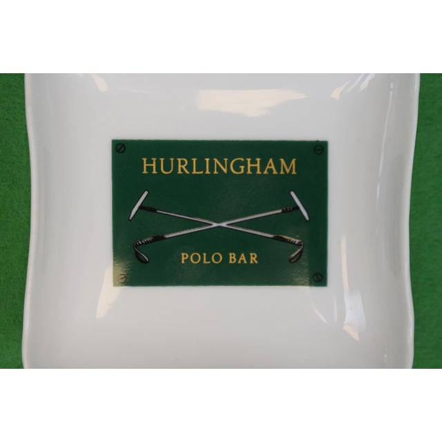 Early 19th Century Early 19th Century Hurlingham Polo Bar Porcelain Ashtray For Sale - Image 5 of 5