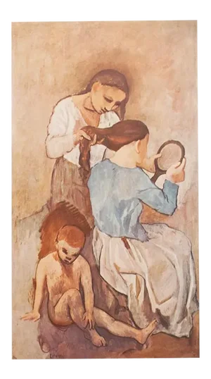 1950s After Picasso "La Coiffure", First Edition Full-Color Print