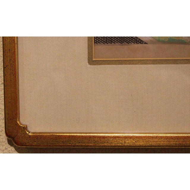 19th Century 19th Century Painted Scene From "The Tale of Genji" Viewing Spring For Sale - Image 5 of 5