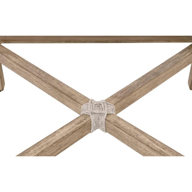 Wood Essentials For Living Montecito Natural Gray Mahogany Counter Stool For Sale - Image 7 of 9