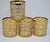 1960s Imperial Glass Shoji Trellis 22 Carat Gold Plated Bud Vase Cocktail Glasses Mixer Set - Set of 5 For Sale - Image 12 of 12