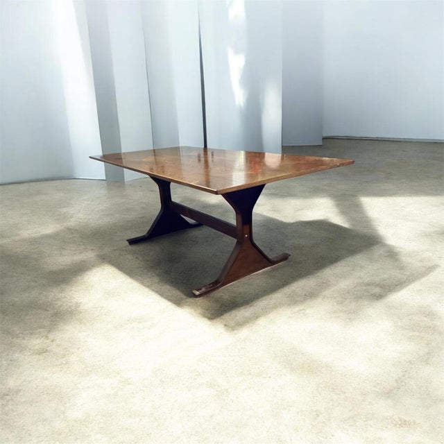 1960s Vintage Wooden Table by Gianfranco Frattini for Bernini, 1960s For Sale - Image 5 of 14