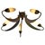 Mid-Century Brass and Glass 5-Arm Sputnik Chandelier, Germany, 1960s For Sale - Image 12 of 12