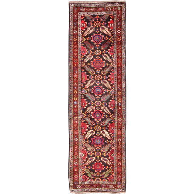 Antique Caucasian Karabagh Gallery Rug-3'10 X 12'10 For Sale