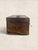 1900 - 1909 Antique English Leather Hat Box With Red Silk Interior & “t.s.” Initials For Sale - Image 5 of 8