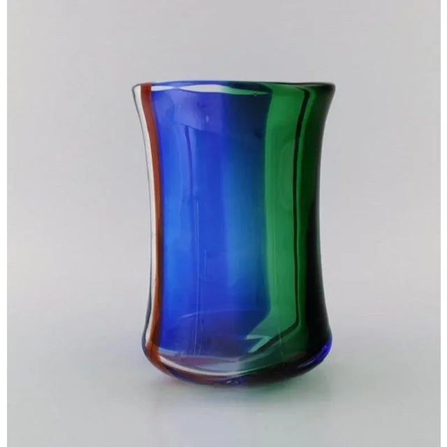 Erik Höglund Chribska Art Glass Vase by Erik Höglund for Kosta Boda For Sale - Image 4 of 10
