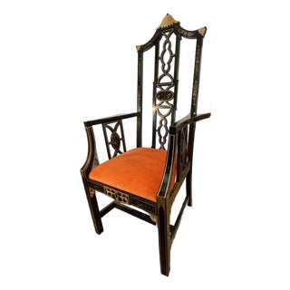 Chinoiserie Pagoda Chair Regency Style For Sale