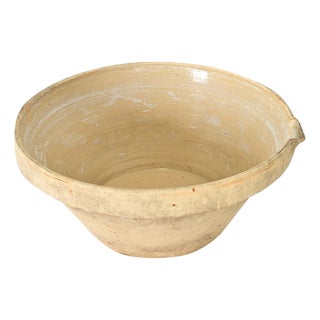 French 19th Century Glazed Cream Bowl For Sale