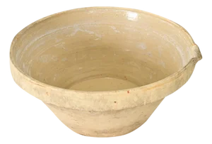 French 19th Century Glazed Cream Bowl