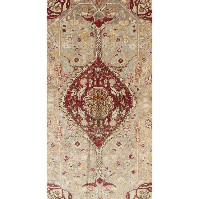Keivan Woven Arts,NA-63769, Antique Turkish Oushak Rug - 4′ × 6′8″ For Sale - Image 4 of 7