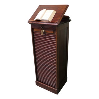 Victorian Pedestal Filing Cabinet For Sale