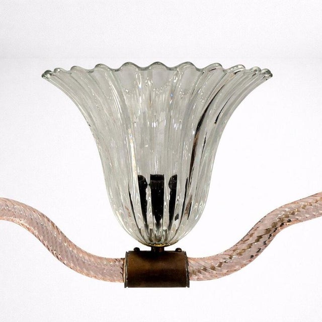 Art Deco Pendant Light from Barovier & Toso, 1940s For Sale - Image 3 of 8