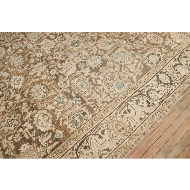 Persian Early 20th Century Zabihi Collection Brown Persian Malayer Rug - 6'10" x 10' For Sale - Image 3 of 9