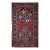 Antique Cloudband Kazak Area Rug, Hand-Knotted Wool, Geometric Design, Red & Blue, 5' x 8' For Sale