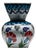 Hand Painted Ceramic Vase (15cm) Traditional Turkish Carnation Pattern – Classic Flared Neck Bud Vase for Table Decor For Sale