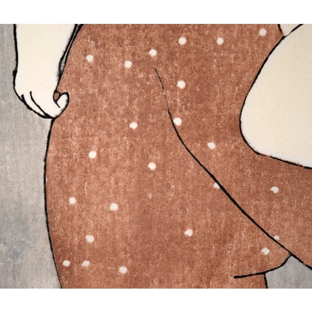 Red "Lady Holding a Baby" - Woodblock Print by Stephen White For Sale - Image 8 of 9