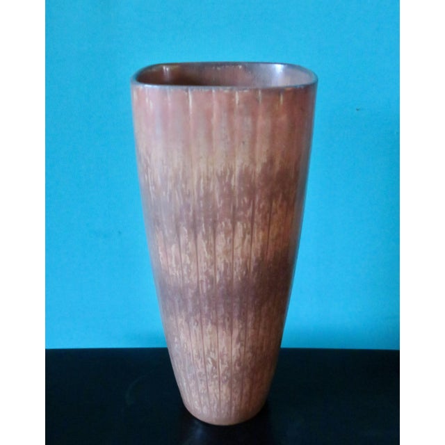 Rörstrand Stoneware Vase in a Range of Browns, Taupes and Ochres by Gunnar Nylund for Rorstrand, Sweden, 1960s For Sale - Image 4 of 9