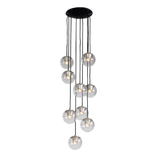 Model 2095/9 Pendant attributed to Gino Sarfatti for Arteluce, Italy, 1958 For Sale