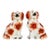 Antique Staffordshire King Charles Dogs / Spaniels, a Pair For Sale