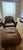 Mid-Century Modern Mitchell Gold + Bob Williams Leather Chair and Ottoman Set For Sale - Image 3 of 10