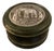 Round Green Wood Box With Elephant Tin Accent For Sale