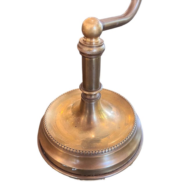 French Brass Desk Lamp, 1930s For Sale - Image 4 of 5