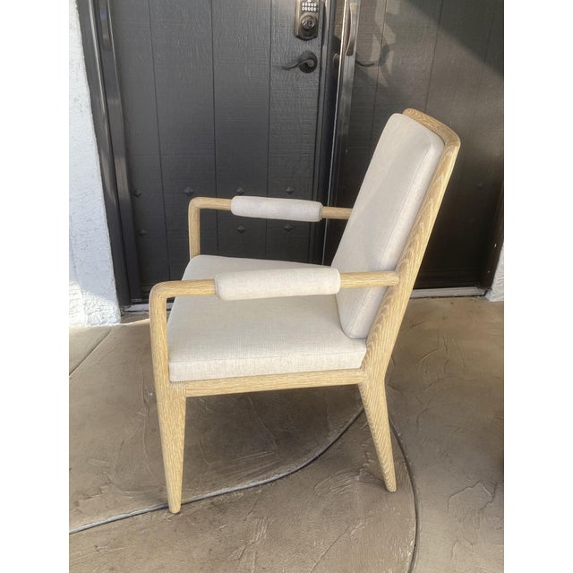 Michael Berman Ltd. "Futura" Armchair in Cerused Oak For Sale In Los Angeles - Image 6 of 11