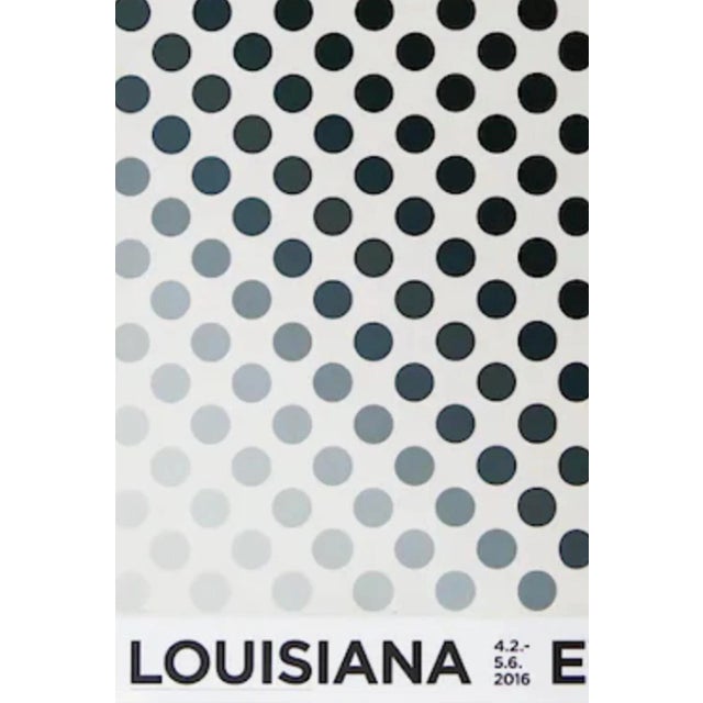 60's Bridget Riley B & W Original Pop Art Exhibition Poster Pause 1964 Mad Men For Sale In Tampa - Image 6 of 9