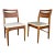 Mid 20th Century Pair of American of Martinsville Mid Century Walnut Cane Back Dining Chairs For Sale