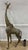 Impressive 54” Vintage Large Heavy Brass Giraffe Sculpture featuring finely detailed casting and a striking presence. A...