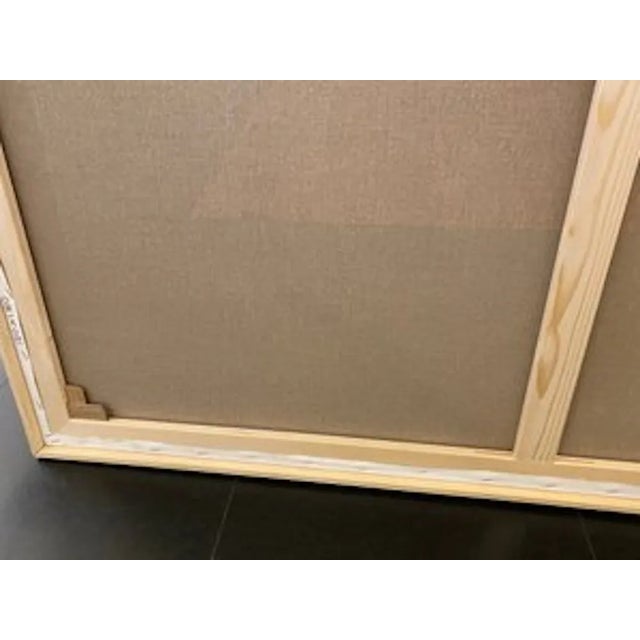 Modern Visentin Gianfranco, Abstract Composition, 1980, Oil on Canvas For Sale - Image 3 of 4