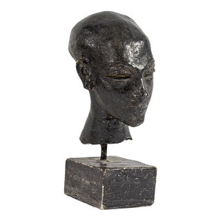 Peter Bruning Plaster Sculpture of a Head For Sale