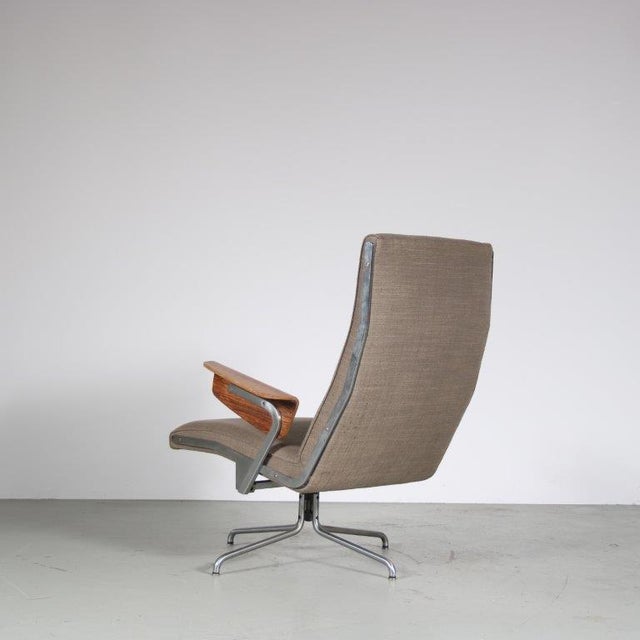 Brown Set of Lounge Chair with Ottoman, 1960s For Sale - Image 8 of 18
