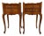 French Walnut Nightstands, 1920s, Set of 2 For Sale
