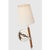 Modern Thomas O'Brien for Visual Comfort Signature Bryant Wrapped Sconce in Polished Nickel and Natural Leather with Linen Shade For Sale - Image 3 of 6