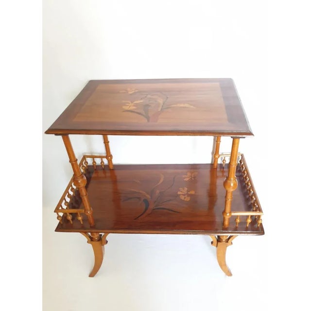 Art Nouveau Tea Table in the Style of Emile Gallé, 1900 For Sale - Image 12 of 13