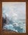 Late 19th-Early 20th Century antique American seascape painting of waves crashing against a rocky shoreline by Hamilton...
