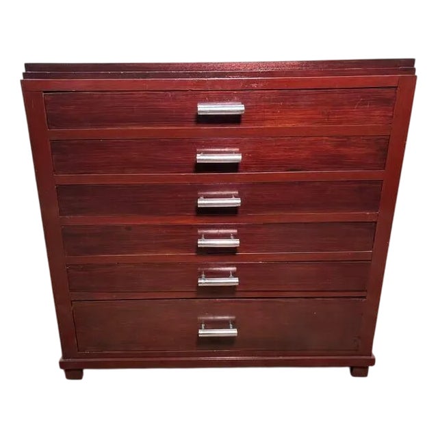 Art Deco Mahogany Chest of Drawers For Sale