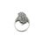Contemporary 4988 Art Deco Platinum Diamonds Elongated Open Style Ring Size 6.5 For Sale - Image 3 of 6
