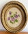 Wood 1970s Floral Needlepoint in Oval Frame For Sale - Image 7 of 7