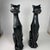 Vintage Mid Century Modern Cubist Cat Sculptures Modernist Art Decor – Hollywood Regency Abstract Cat Pair For Sale - Image 4 of 12