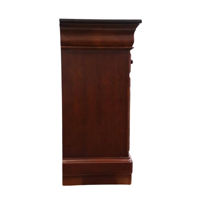 Universal Furniture Cherry Contemporary Traditional Style 62" Buffet Sideboard W. Granite Top 461679 For Sale - Image 13 of 13