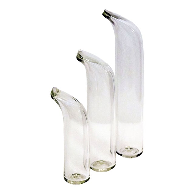 Fischietti Vases by Alfredo Barbini, 1970s, Set of 3 For Sale