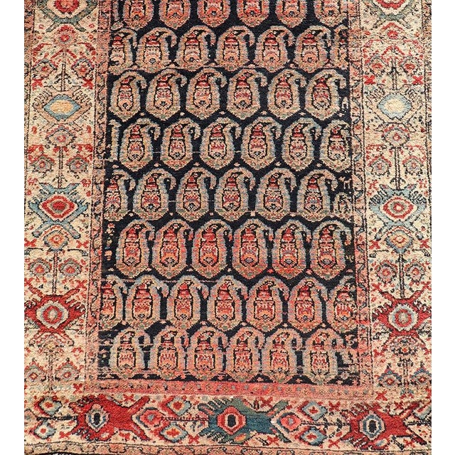 Antique Persian Malayer Long Runner With Paisley Design 3'0" X18'9" For Sale - Image 12 of 14