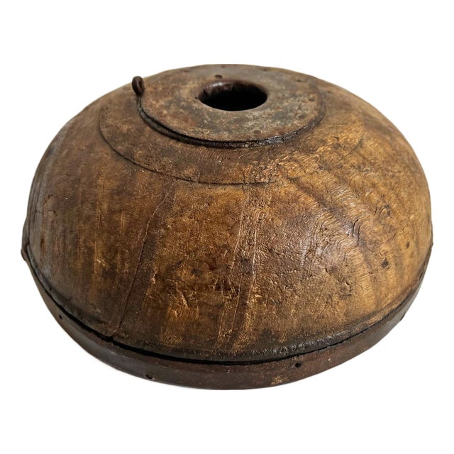 Antique Rustic India Tobacco Container For Sale