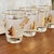 Mid-Century Modern 1960s Golden Leaves Libbey Juice Glasses- Set of Four For Sale - Image 3 of 8