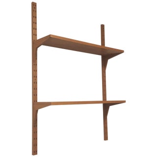 Adjustable Teak Hanging Shelf by Poul Cadovius For Sale